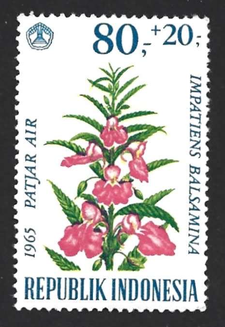 1965 INDONESIA FLOWERS