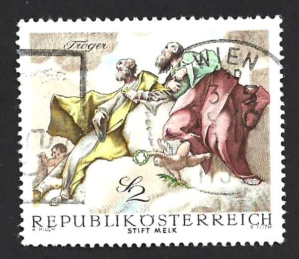 1968 AUSTRIA BAROQUE FRESCOES