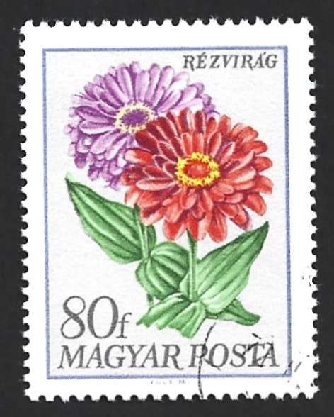 1968 HUNGARY FLOWERS