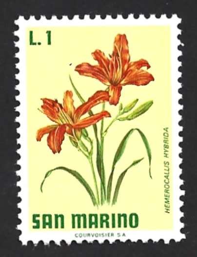 1971 SAN MARINO FLOWERS