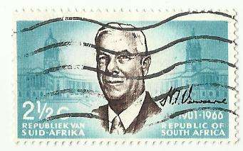 1966 SOUTH AFRICA PORTRAIT VERWOERD