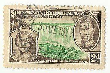 1937 RHODESIA SOUTH VICTORIA FALLS