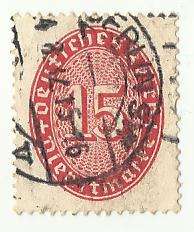 1927 GERMANY NUMERAL