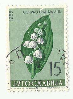 1963 YUGOSLAVIA FLOWERS