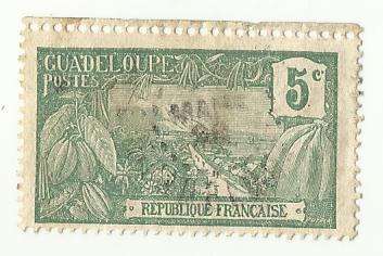 1905 FRENCH GUADELOUPE HARBOR AT BASSE TERRE