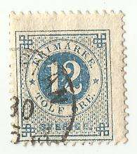 1872 SWEDEN NUMERAL