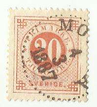 1877 SWEDEN NUMERAL