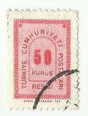 1963 TURKEY NUMERAL