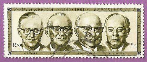 1981 SOUTH AFRICA PRESIDENTS