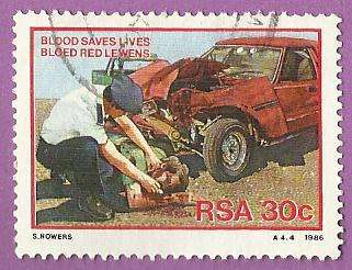 1986 SOUTH AFRICA DONATE BLOOD