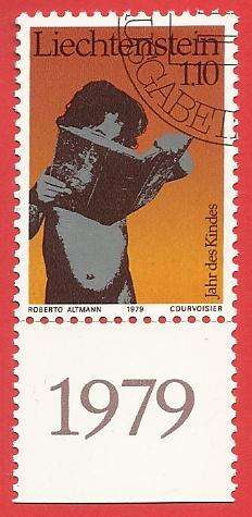 1979 LIECHTENSTEIN CHILD READING