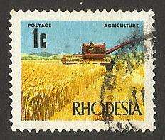 1970 RHODESIA WHEAT HARVEST
