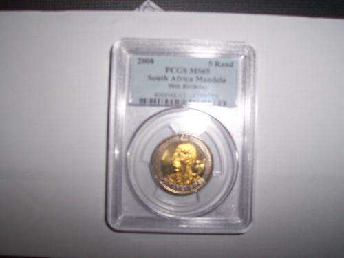 2008 PCGS Certified Mandela 90th Birthday - MS 65