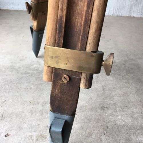 Vintage Surveyors Tripod with Brass Detail [Cooke, Troughton and Simms]