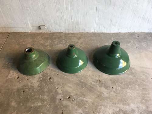 Vintage Green Enamel Lights [for all three]