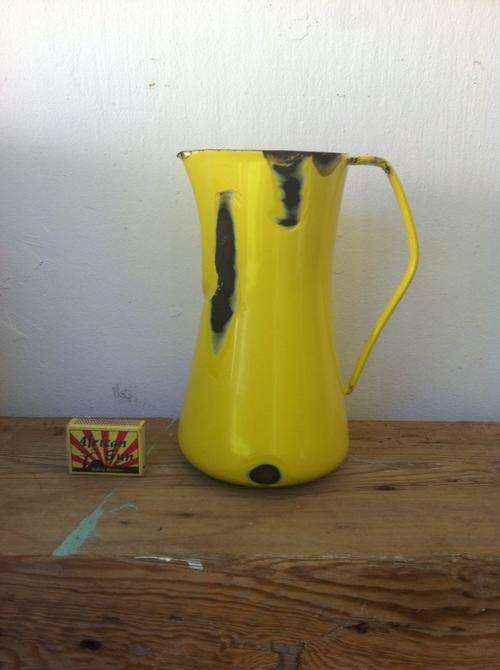 Dansk Yellow Enamel Jug