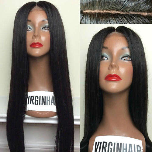 Silky Straight Virgin Indian Lace Front Wigs