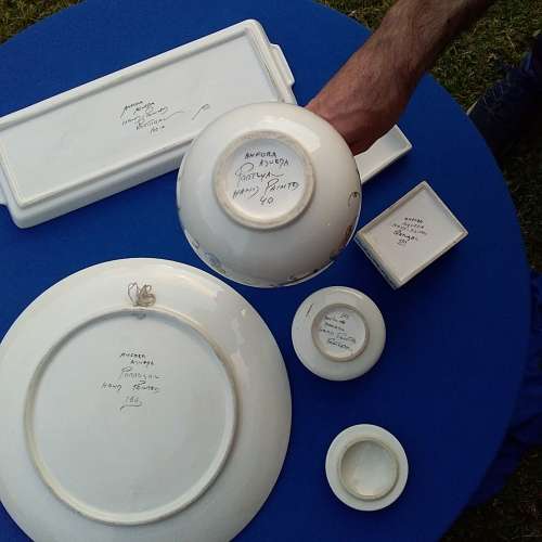 A beautiful Portuguese Anfora Agueda set. Please read description