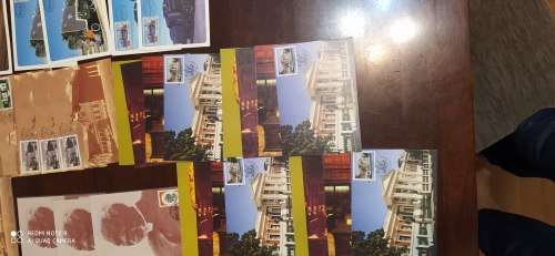 31 postcard sets and 11 singles. Please read description