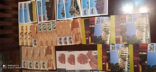 31 postcard sets and 11 singles. Please read description