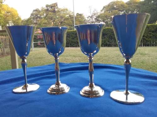4 Clearly stamped goblets. Please read description
