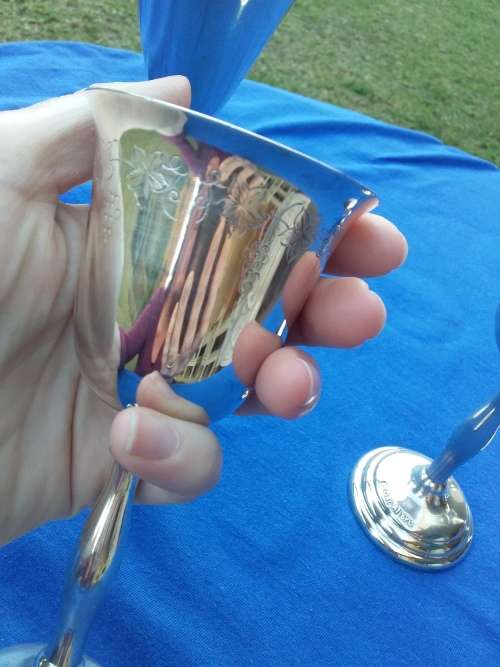 4 Clearly stamped goblets. Please read description