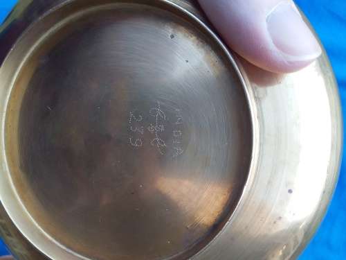 3 Brass Bowls, one inscribed India 239 underneath. Please see photos and description