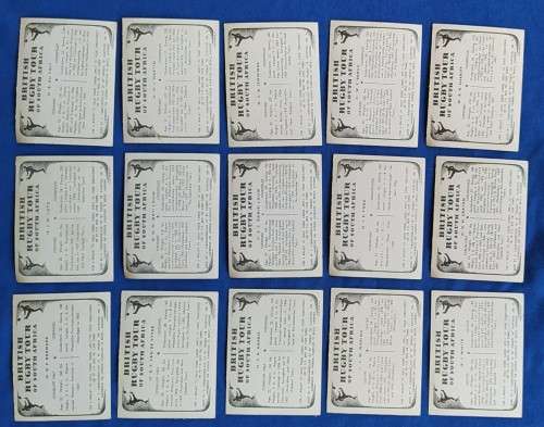 **FULL SET** 1938 British Rugby Tour to South Africa Cigarette Cards