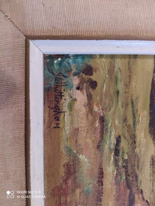 Cape Dutch Farm house by J Whittingham original oil on board