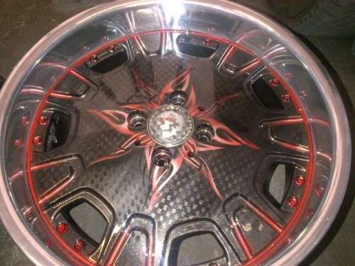 CUSTOM PAINTED WHEELS