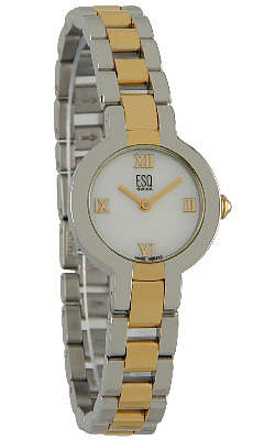 ESQ BY SWISS MOVADO LADIES TWO TONE WATCH