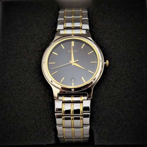 SEIKO SUPER SLIM LADIES TWO TONE WATCH