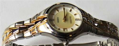 ELGIN TWO TONE DIAMOND WATCH VERY SPECIAL