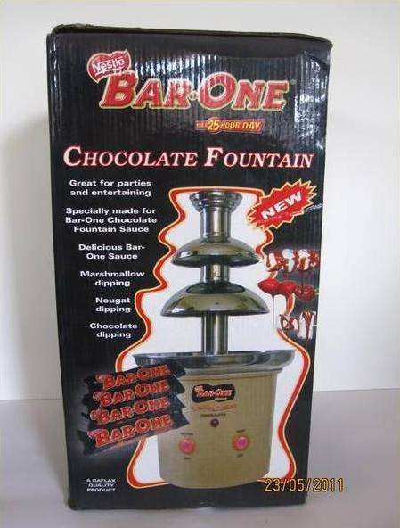 Nestle bar-One chocolate fountain