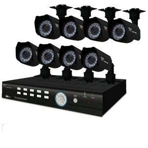 8 channel cctv  DVR kit with internet and 3G viewing, 500G , 8 x day/night  cameras