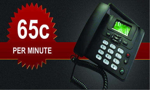 65 cents a minute all networks and landlines any time any where NO CONTRACT