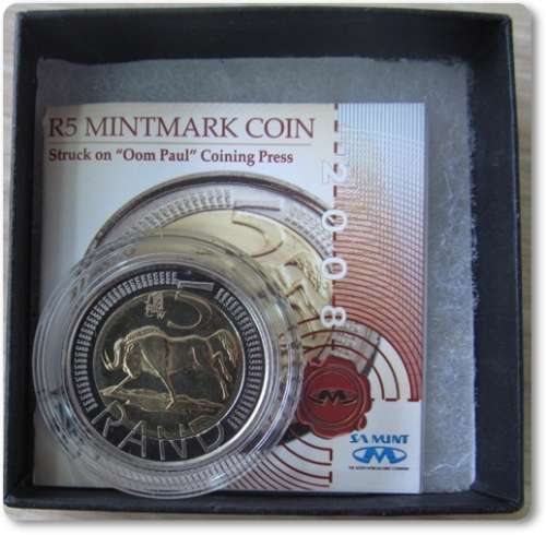 ** 2008 R5 CW MINTMARK COIN ** "OOM PAUL" ORIGINAL AS ISSUED !! STARTING @ R1