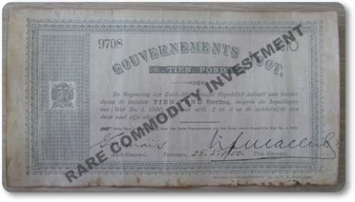 ** TIEN POND ** ZAR NOTE - DATED 28-05 1900 - COLLECTABLE ITEM !! STARTING @ R1