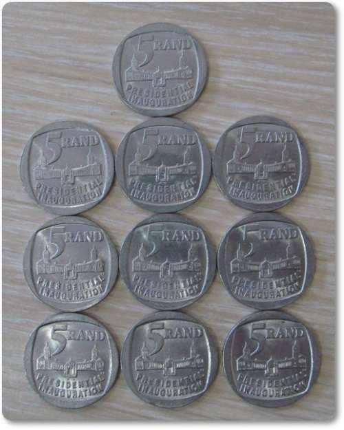 ** 1994 UNCIRCULATED R5 PRESIDENTIAL INAUGURATION ** (X10) BID PER COIN !! STARTING @ R1