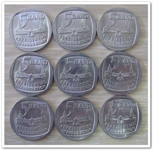 ** 1994 UNCIRCULATED R5 PRESIDENTIAL INAUGURATION ** (X9) BID PER COIN !! STARTING @ R1