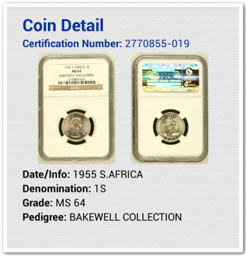 ** 1955 ** 1 SHILLING  MS64 !! STARTING @ R1
