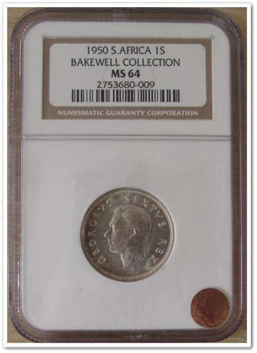 ** HIGH GRADE ** 1950 1 SHILLING  NGC MS64 !! R1 START