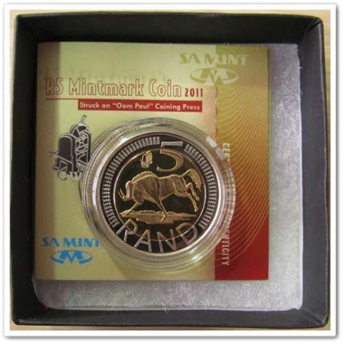 ** 2011 ** R5 CW MINTMARK COIN "OOM PAUL" (X2) !! BID PER COIN !! STARTING @ R1