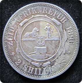 SUPERB SILVER 1896 2SHILLING !! R1 START
