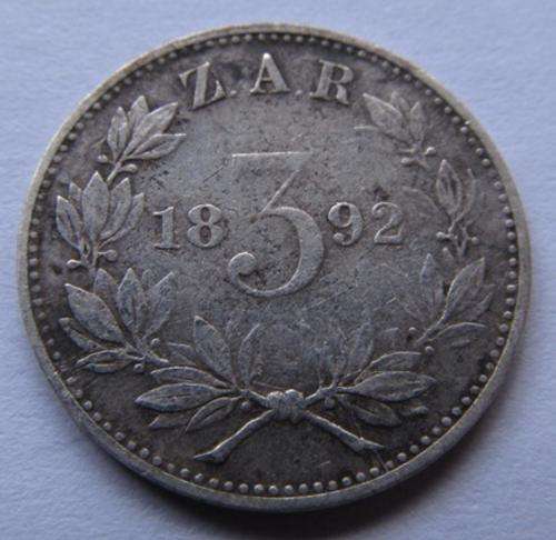 ** KEY DATE ** 1892 3PENCE !! STARTING @ R1
