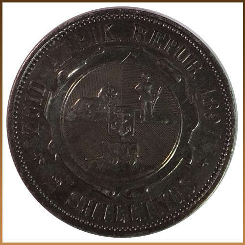 **  AU/UNC DETAILS ** 1897 2 SHILLING !! STARTING @ R1