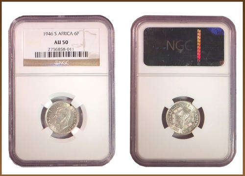 ** GREAT ** 1946 6 PENCE AU50 !! STARTING @ R1