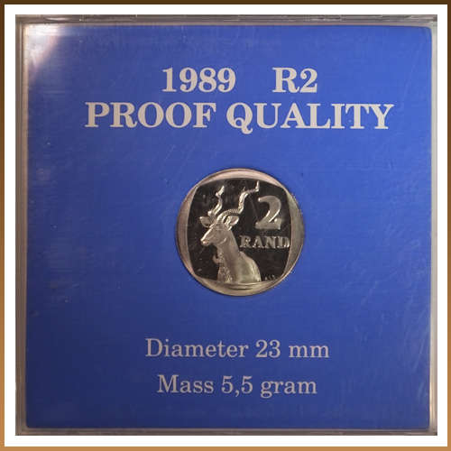 1989 PROOF R2 IN BLUE CASEING !! ORIGINAL !! STARTING @ R1