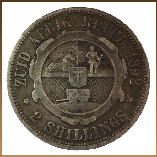 ** KEY DATE ** 1892 2 SHILLING !! STARTING @ R1