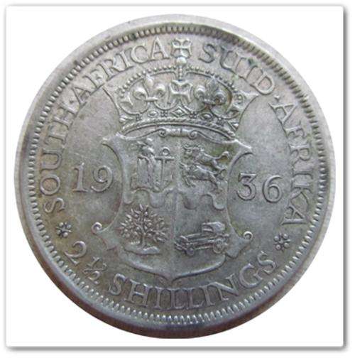 ** DIFFICULT ** 1936 2.5 SHILLING !! STARTING @ R1